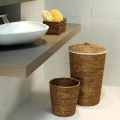 Basket PK Papierkorb Rattan