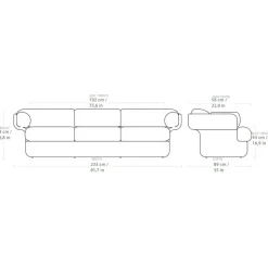 Basket 3-Sitzer Sofa