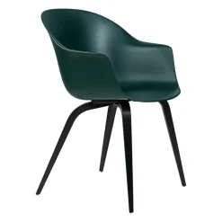 Bat Schalenstuhl Gestell Buche schwarz