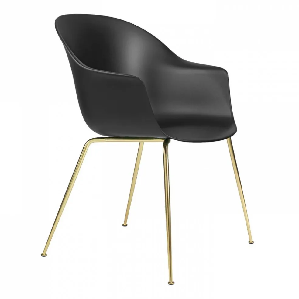 Bat Schalenstuhl Gestell konisch messing