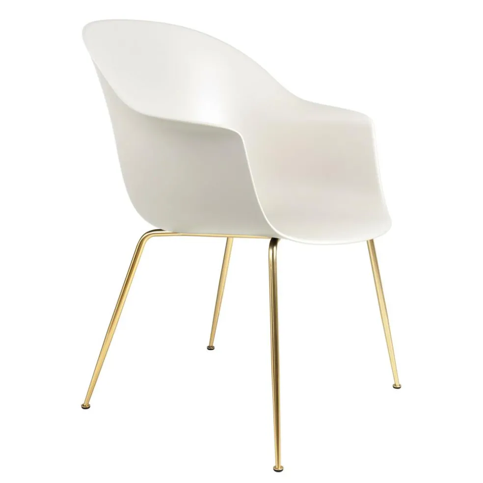 Bat Schalenstuhl Gestell konisch messing