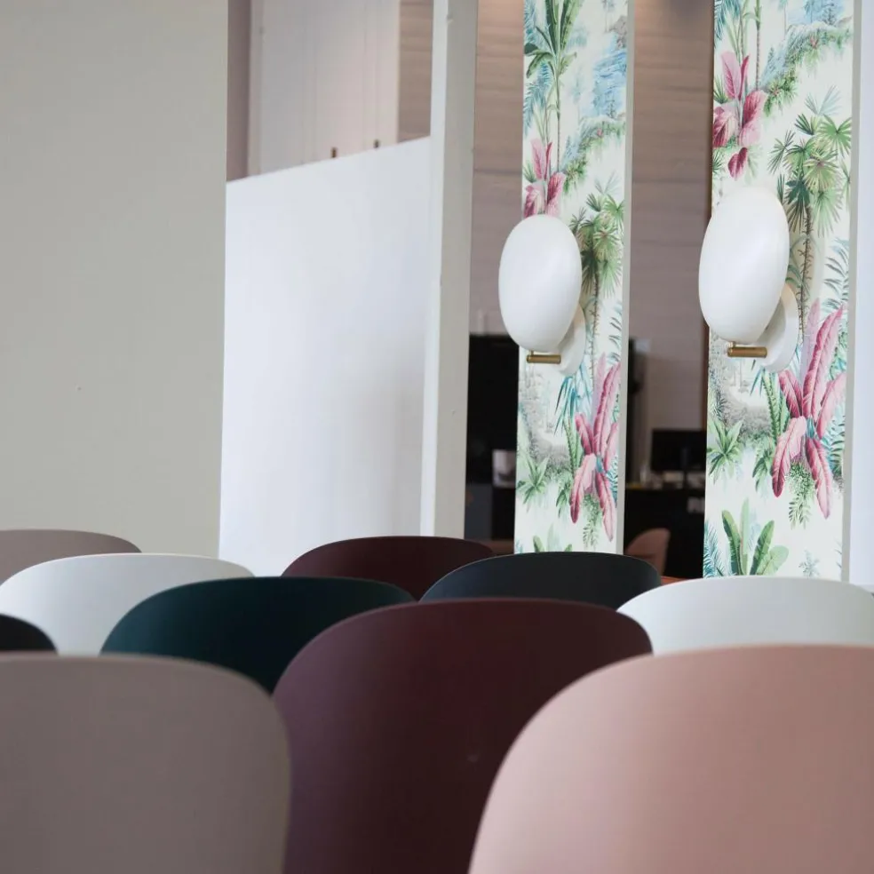 Beetle Dining Chair Stuhl Gestell Messing 4er Set