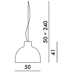 Bellissima Pendelleuchte glänzend