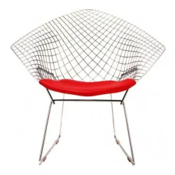 Bertoia Diamond Sessel mit Sitzkissen