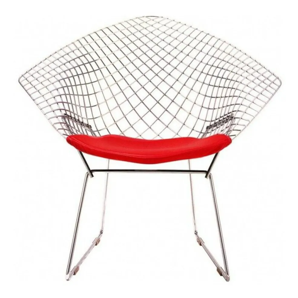Bertoia Diamond Sessel mit Sitzkissen