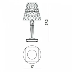 Big Battery LED Tischleuchte