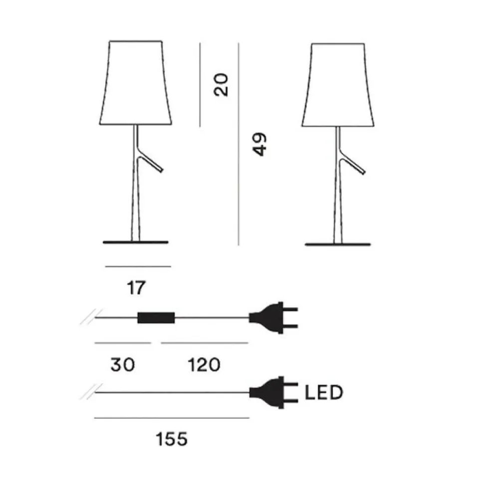 Birdie Piccola LED Tischleuchte