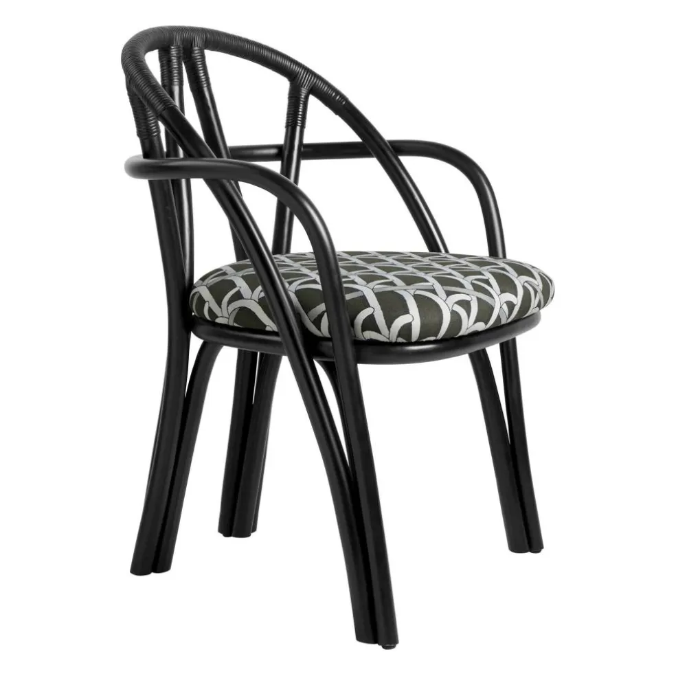 Bistra Armlehnstuhl Gestell Ebenholz