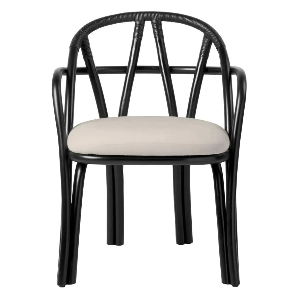 Bistra Armlehnstuhl Gestell Ebenholz