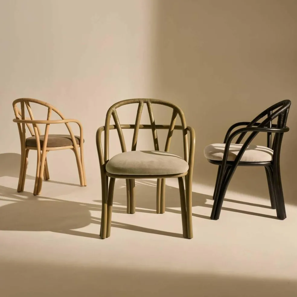 Bistra Armlehnstuhl Gestell Ebenholz