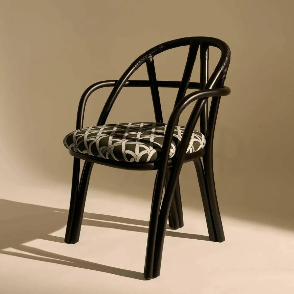 Bistra Armlehnstuhl Gestell Ebenholz