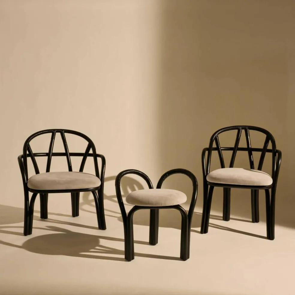 Bistra Armlehnstuhl Gestell Ebenholz