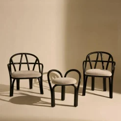 Bistra Hocker Gestell Ebenholz