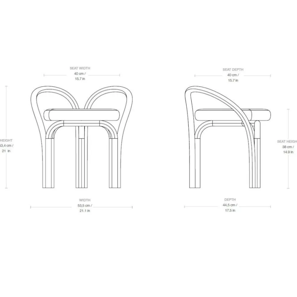 Bistra Hocker Gestell Natur