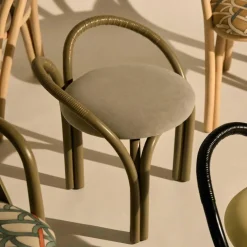 Bistra Hocker Gestell Oliv