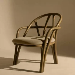 Bistra Loungesessel Gestell Oliv