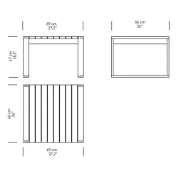 BK16 Garten Beistelltisch
