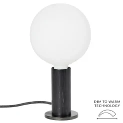 Blackened Oak Knuckle Tischleuchte mit Sphere IV Dim To Warm