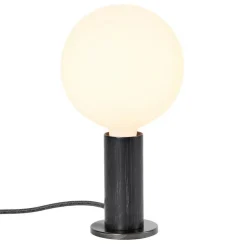 Blackened Oak Knuckle Tischleuchte mit Sphere IV Dim To Warm