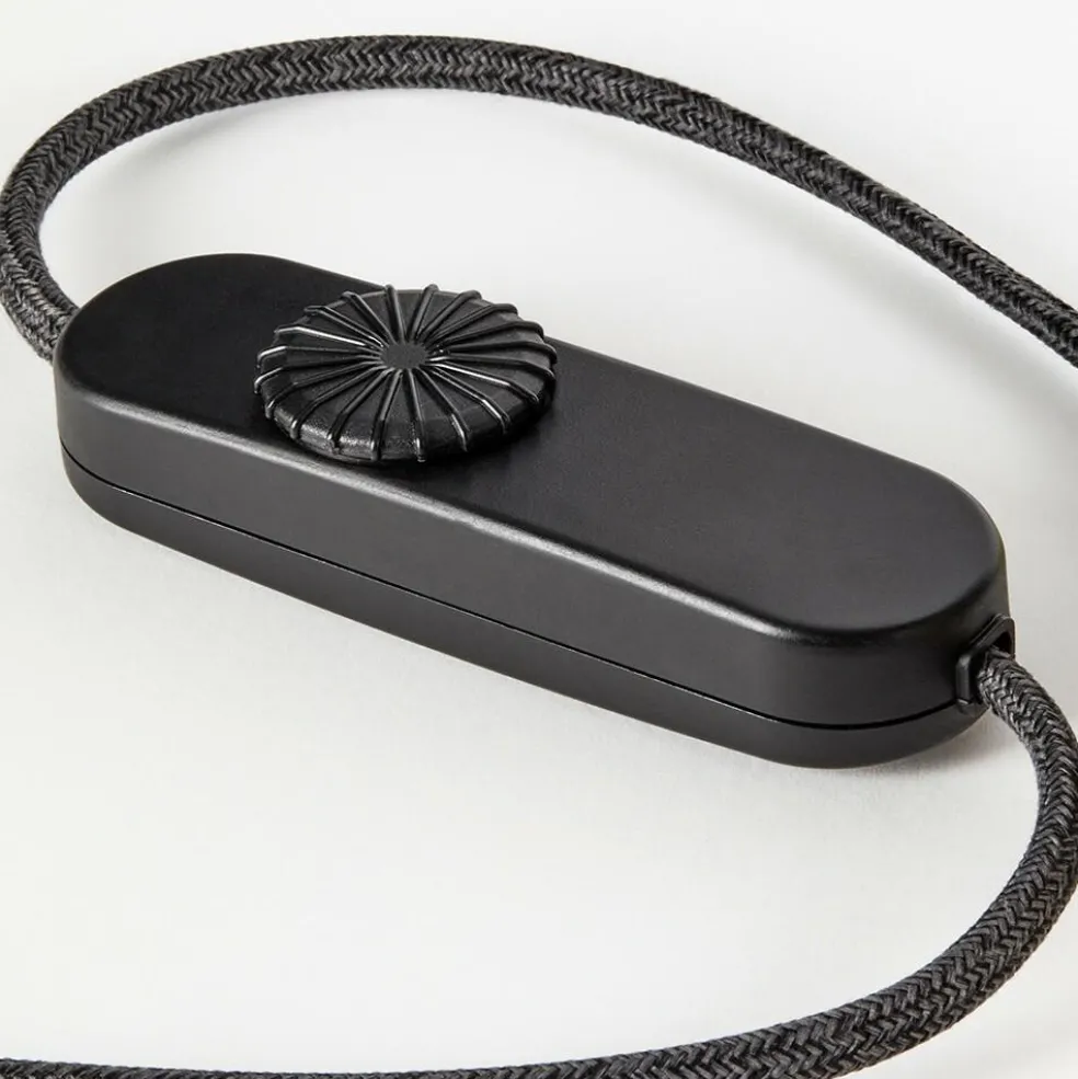 Blackened Oak Knuckle Tischleuchte mit Voronoi I LED E27 2W