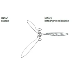 Blow D28 Deckenventilator und Deckenleuchte