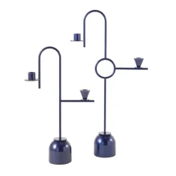 Blue Kerzenständer H 56cm