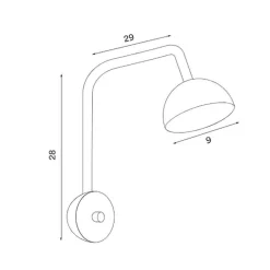 Blush LED Wandleuchte
