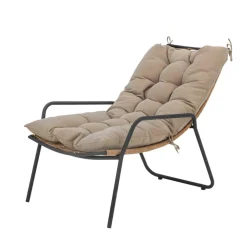 Boel Liegestuhl mit Hocker