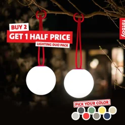 Bolleke LED Outdoor Hängeleuchte mit Akku 2er Set
