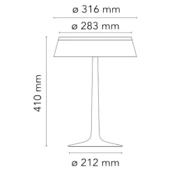 Bon Jour LED Tischleuchte Weiß