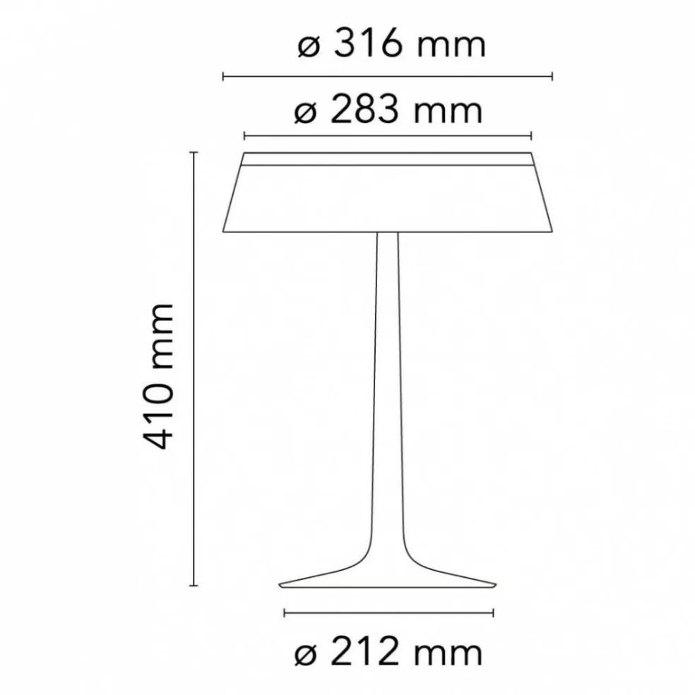 Bon Jour LED Tischleuchte Chrom