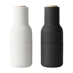 Bottle Grinder Mühle 2er Set Deckel Buche