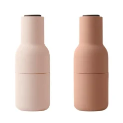 Bottle Grinder Mühle 2er Set Deckel Walnuss