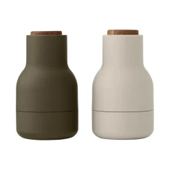 Bottle Grinder Small Mühle 2er Set Deckel Walnuss