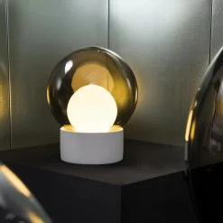 Boule Small Tischleuchte Sockel weiß