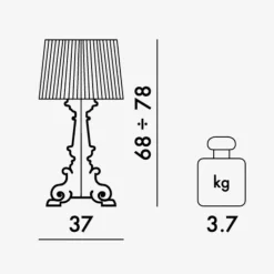 Bourgie Metallic Tischleuchte