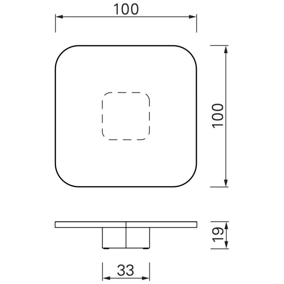 Bow No. 4 Couchtisch 100x100x19cm