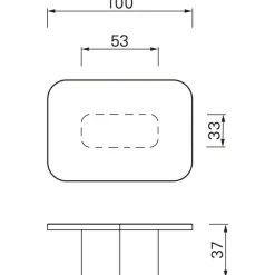 Bow No. 6 Couchtisch 100x70x37cm