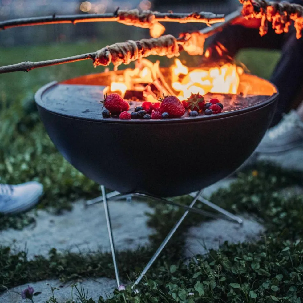 Bowl 57 Feuerset flex mit Sternfuß und Dreibein