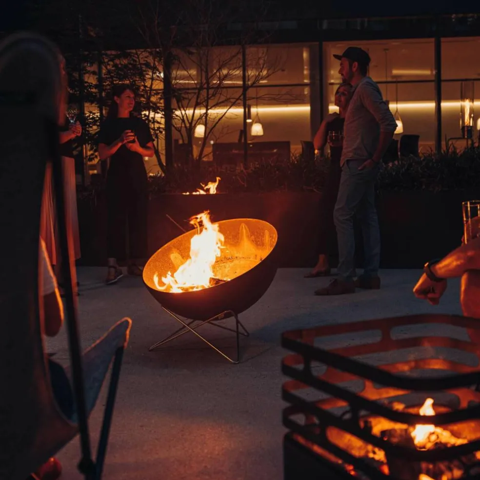 Bowl 70 Feuerset flex mit Sternfuß und Dreibein
