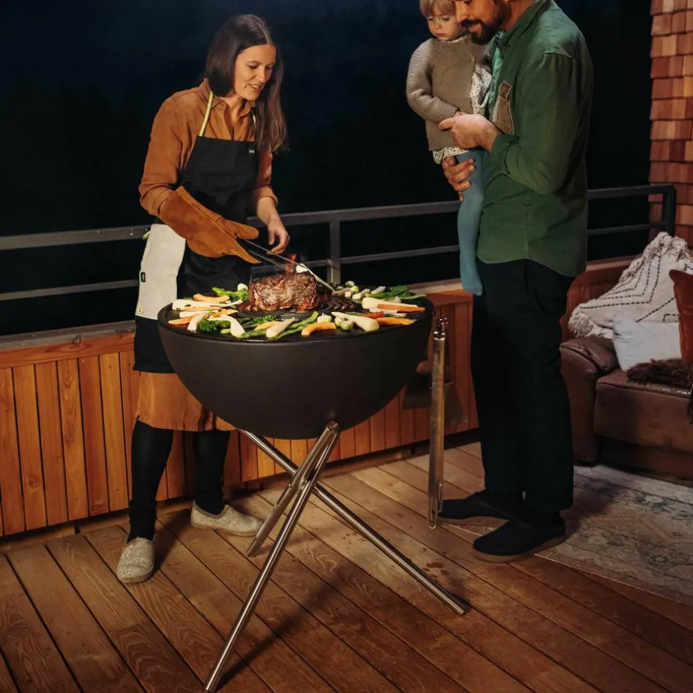 Bowl 70 Feuerset flex mit Sternfuß und Dreibein