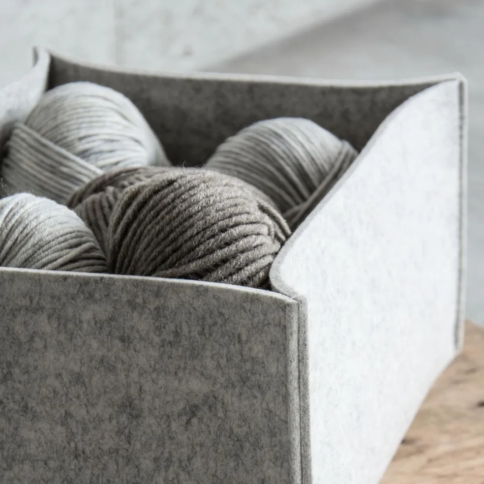 Box 2 Filz-Aufbewahrungsboxen 3er Set