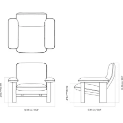 Brasilia Lounge Chair Schaffell