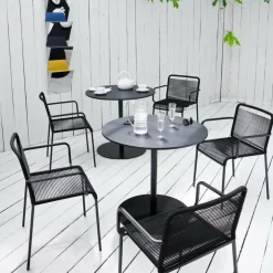 Brio Bistrotisch Gestell Schwarz Rund H72cm