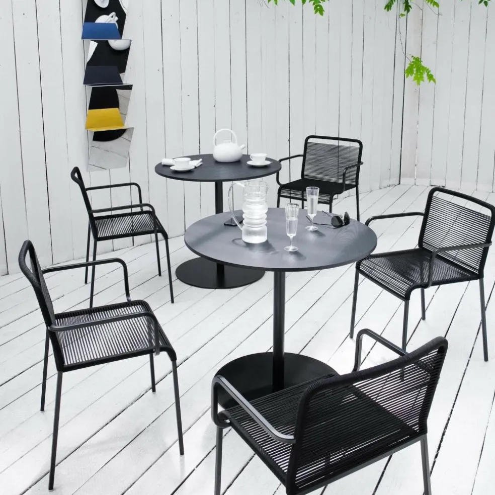 Brio Bistrotisch Gestell Schwarz Rund H72cm