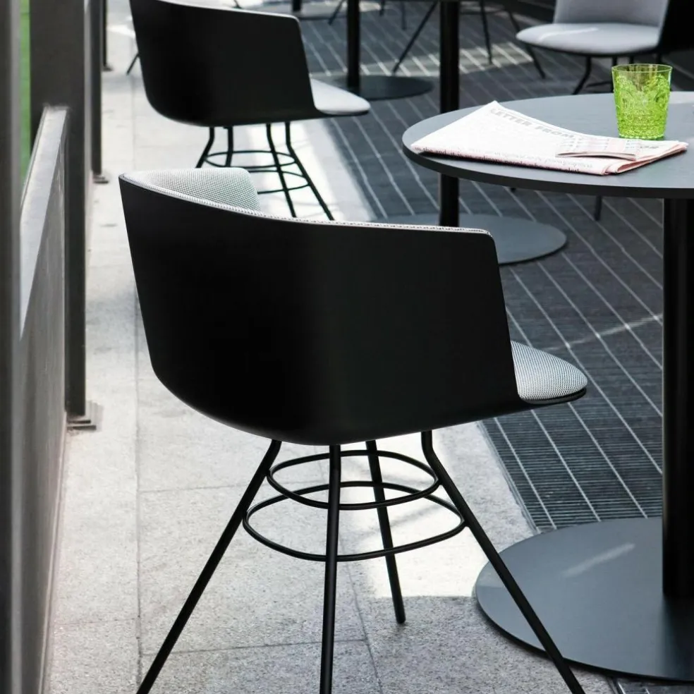 Brio Bistrotisch Gestell Schwarz Rund H72cm