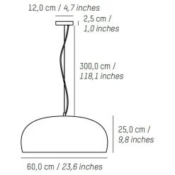 Brush Pendelleuchte Ø 60cm