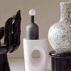 Bubbles & Bottles Karaffe 4er Set schwarz matt