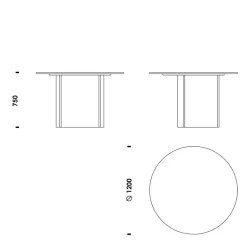 Bue Esstisch Ø 120cm