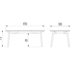 C65 Åstrup Esstisch 170x90cm